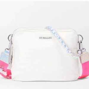 MZ Wallace small white Bowery crossbody